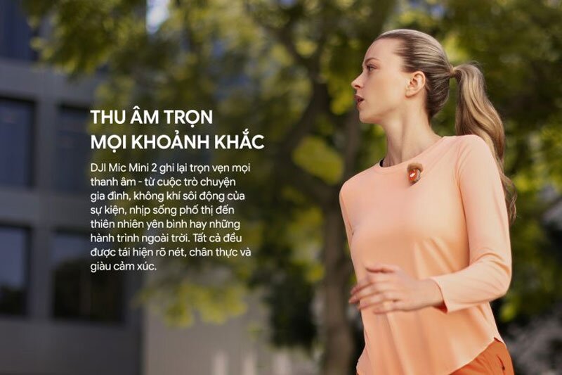 Microphone DJI Mini 2 có thể cải thiện độ rõ của giọng nói vì nguồn thu nằm gần miệng hơn.